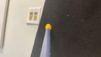 The sensor probe touching chair (polyester)